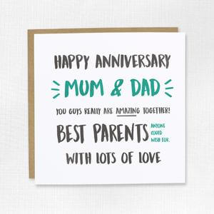 Happy Anniversary Card for parents