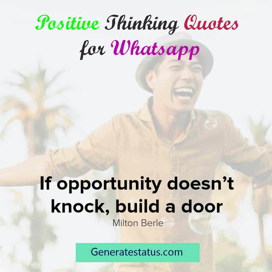 Positive Thinking Quotes for Whatsapp