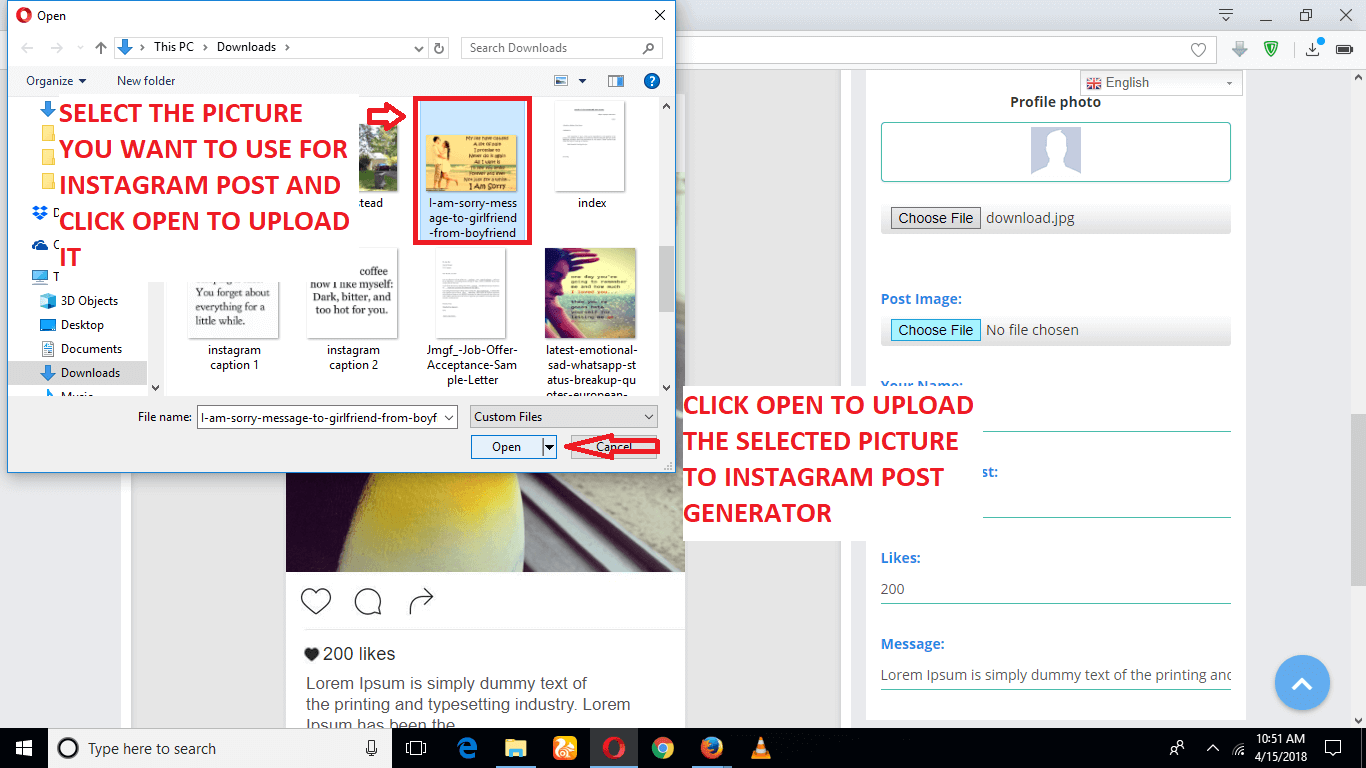 HOW TO MAKE A FAKE INSTAGRAM POST