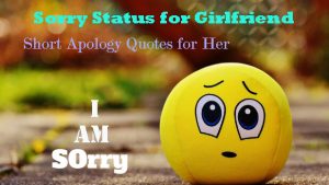 Sorry Status for Girlfriend