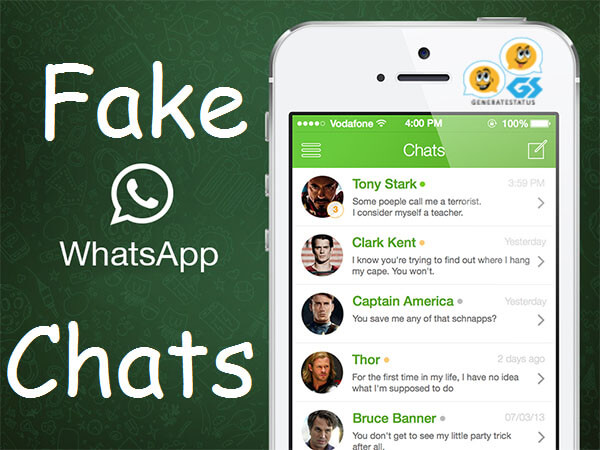 Fake Whatsapp Chat Generator - Generate Status