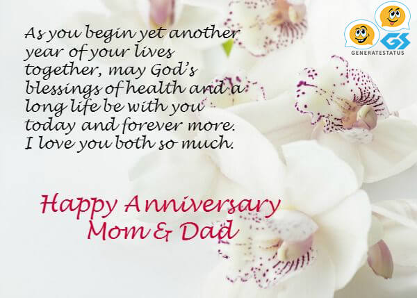 Featured image of post Happy Anniversary Mom And Dad Quotes From Son
