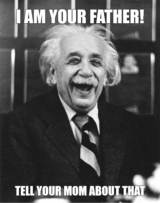 Laughing Albert Einstein