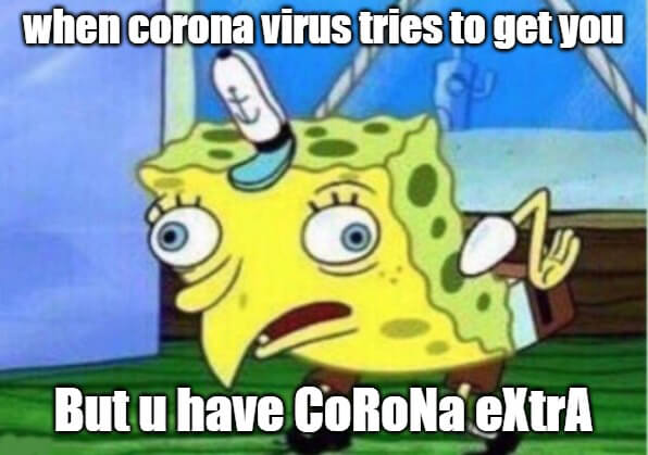 Corona Extra Spongebob
