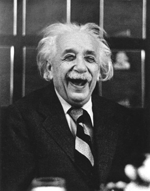 Laughing Albert Einstein