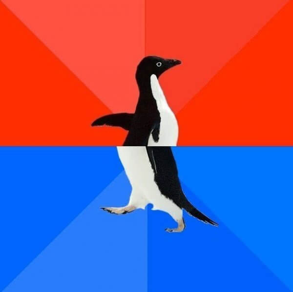 Socially Awesome Awkward Penguin
