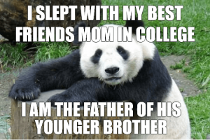 Confession Panda Meme