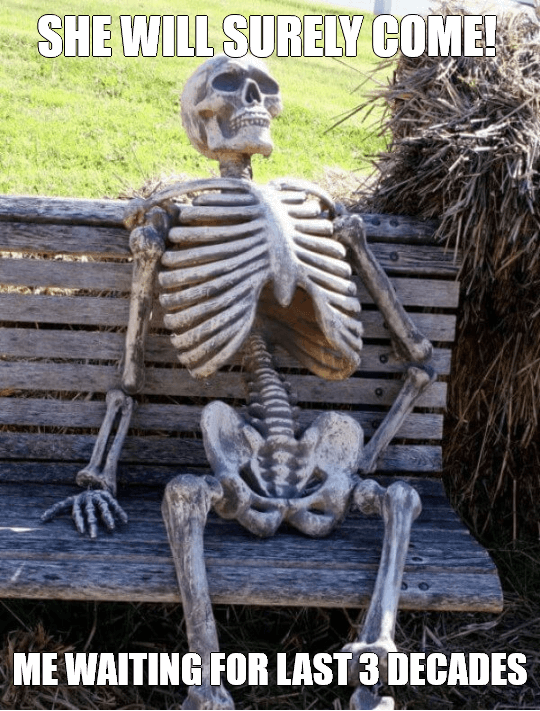 Waiting Skeleton Meme