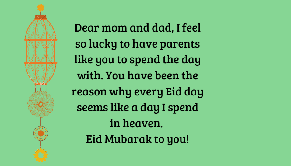 Eid Ul Fitr Wishes For Parents